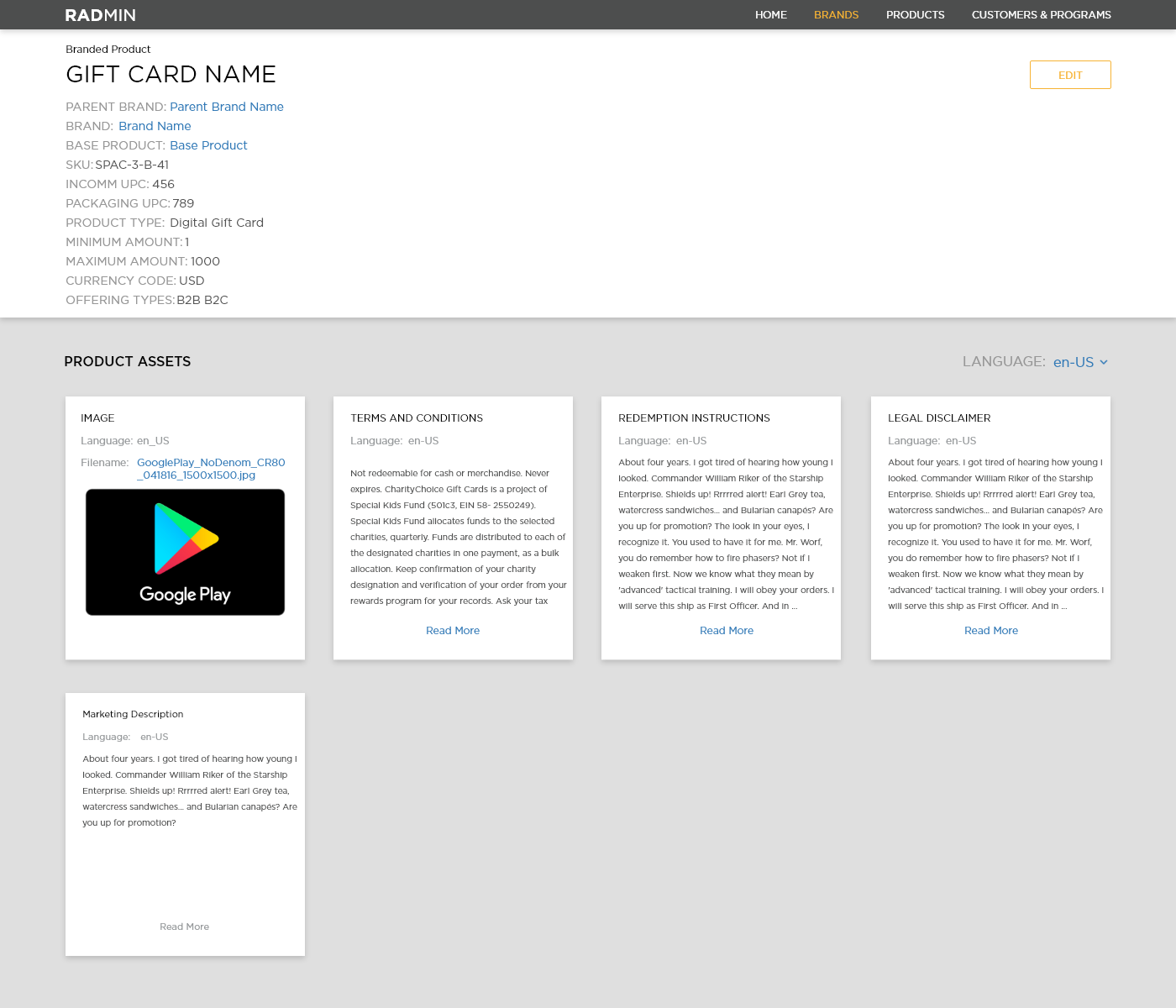 The branded product page in 2017