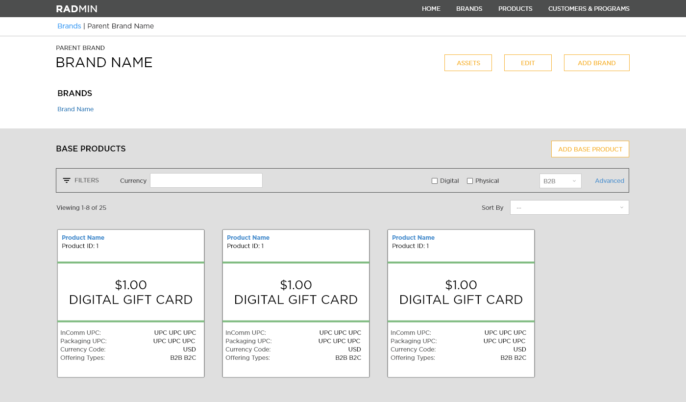 An example Parent Brand from 2019