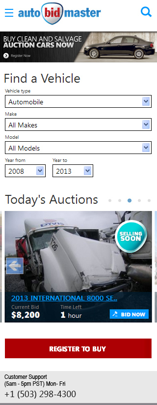 AutoBidMaster Mobile Concept